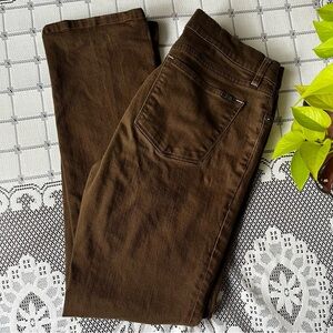 Ralph Lauren brown denim straight leg jeans size 8